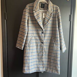 NWT Cotton On Women’s Plaid Pea Coat
